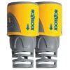 Hozelock Hose End Connector Twin Pack 12.5mm & 15mm