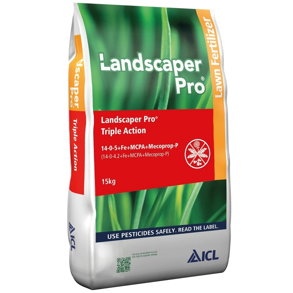 ICL Landscaper Pro Triple Action - Feed, Weed & Moss Control 15kg 1 ICL Landscaper Pro Triple Action - Feed, Weed & Moss Control 15kg