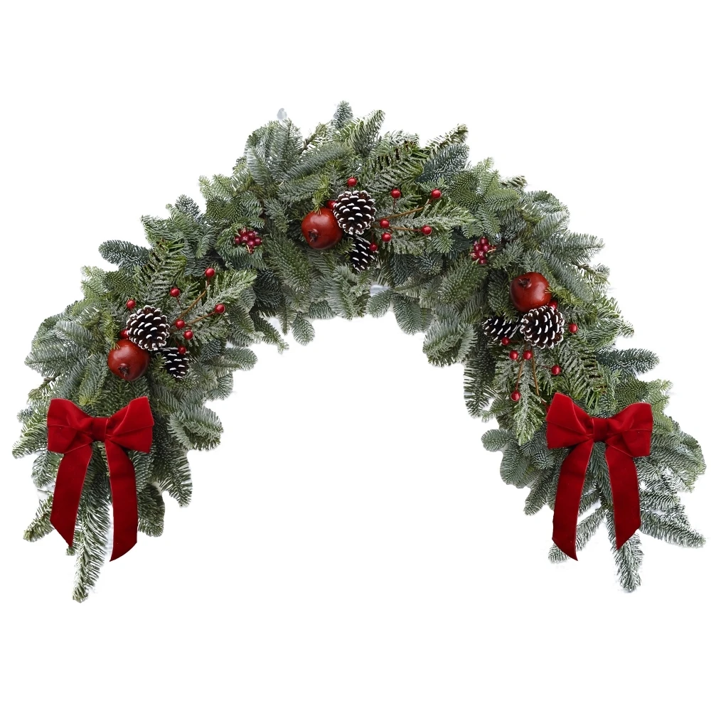 Luxury Decorated Christmas Garland (Merry, 100cm) 1 Luxury Decorated Christmas Garland (Merry, 100cm)