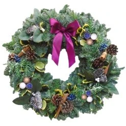 Luxury Natural Christmas Wreath (Enchanted Winter, 14")