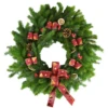 Spruce Christmas Wreath (Burgundy)